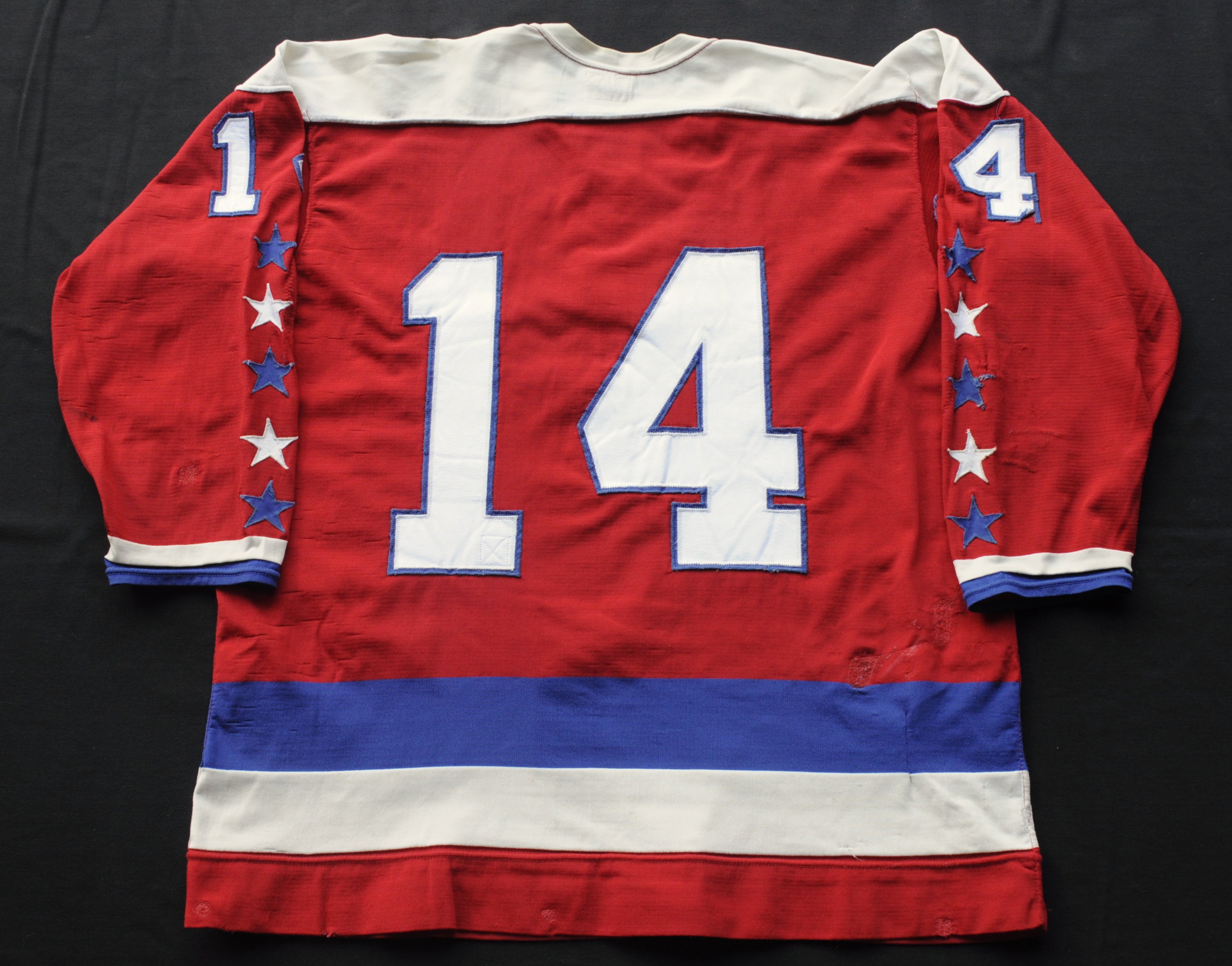 Mid 1970's Ron Low Game Issued Washington Capitals Jersey., Lot #82445